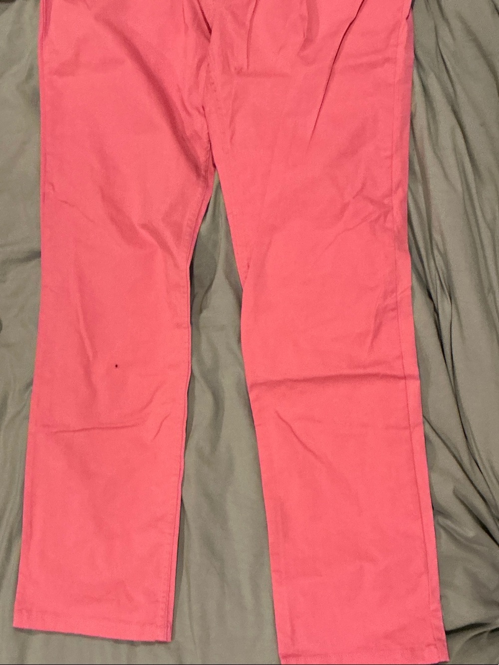 Stone Rose Coral Pink Straight-Leg Jeans